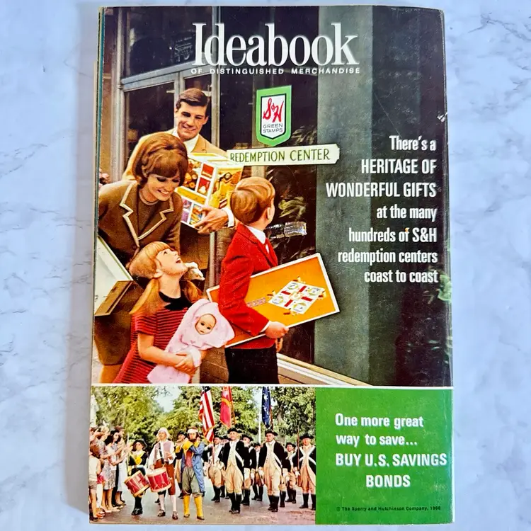 1968 S&H Green Stamps Ideabook Vintage Catalog Home Decor Toys Kitchenware Jewelry Clothing More