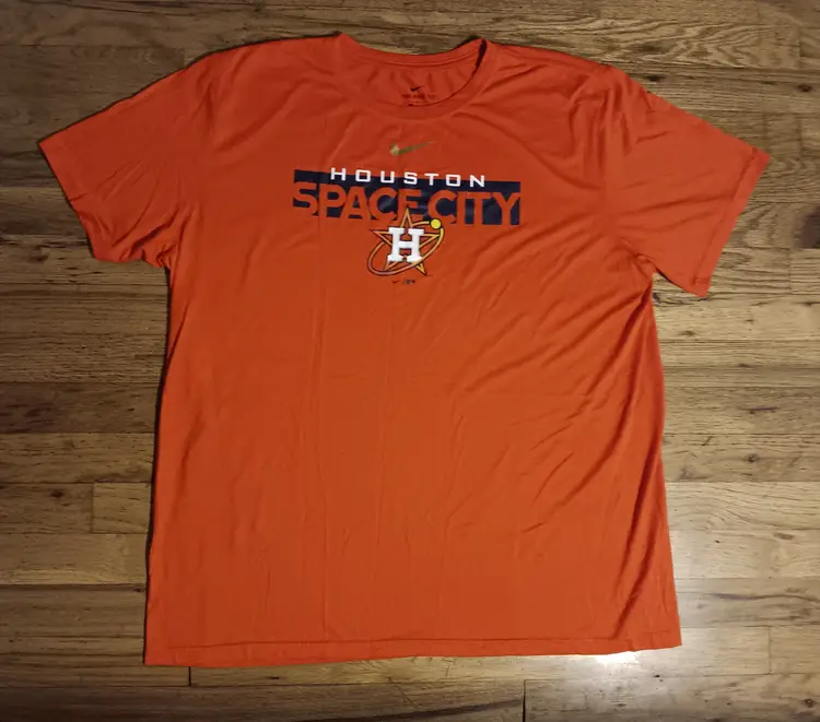 Nike Houston Astros t-shirt Space City Dri-Fit MLB Baseball Rockets Texans