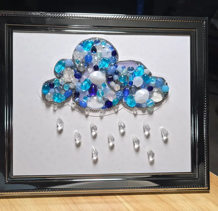 Jeweled Rain Cloud Wall Art