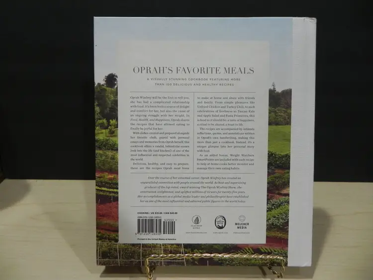 Food Health and Happiness Oprah Winfrey Recipe Cookbook 2017 1st ED