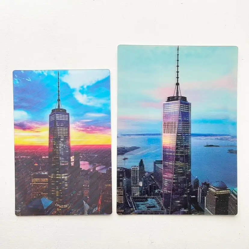 One World Trade Center 3D Lenticular Postcards WTC Manhattan New York City NYC