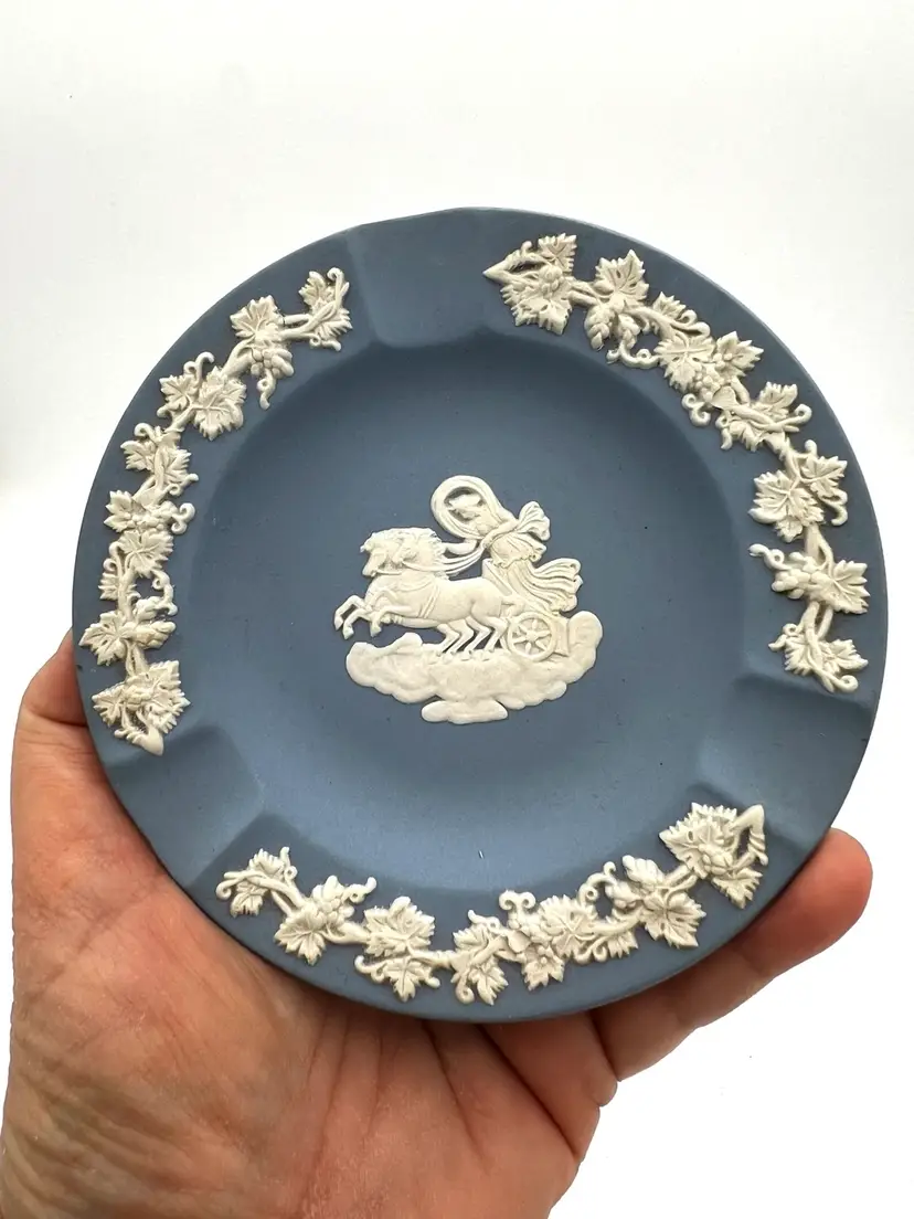 039. Wedgwood Pale Blue Jasperware Ashtray
