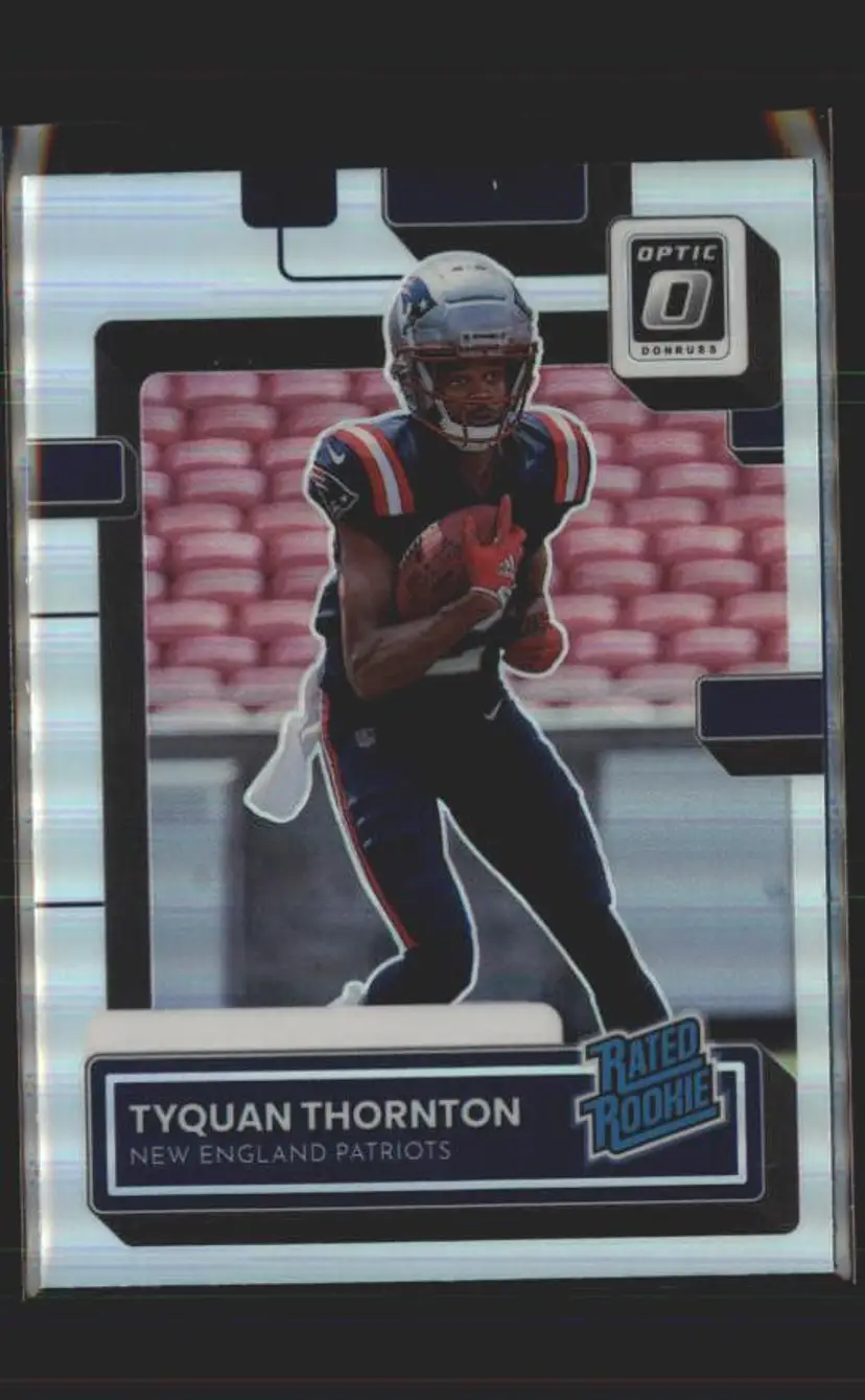 2022 Donruss #P-322 Tyquan Thornton Optic Rated Rookies Preview Holo - (139) - New England Patriots