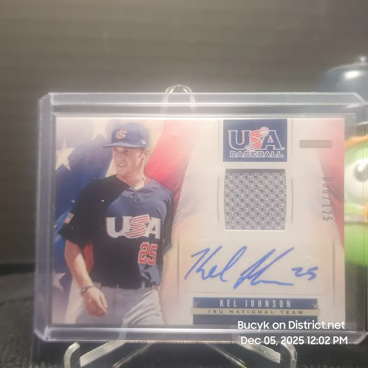 2013 Team USA Relic Auto - Kel Johnson Georgia Tech 36/125