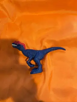 Velociraptor Blue Toy Dinosaur 6in. With  Moveable Mouth - Toys For Kids