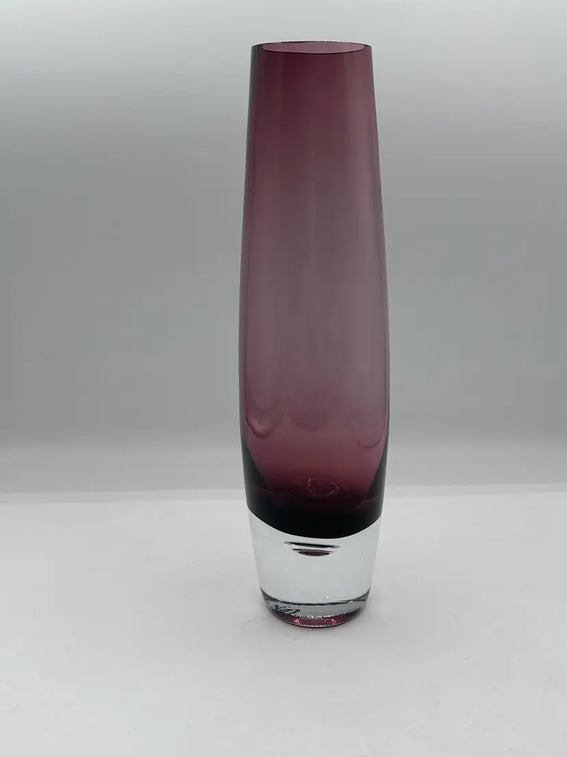 Purple Amethyst Plum glass Vase