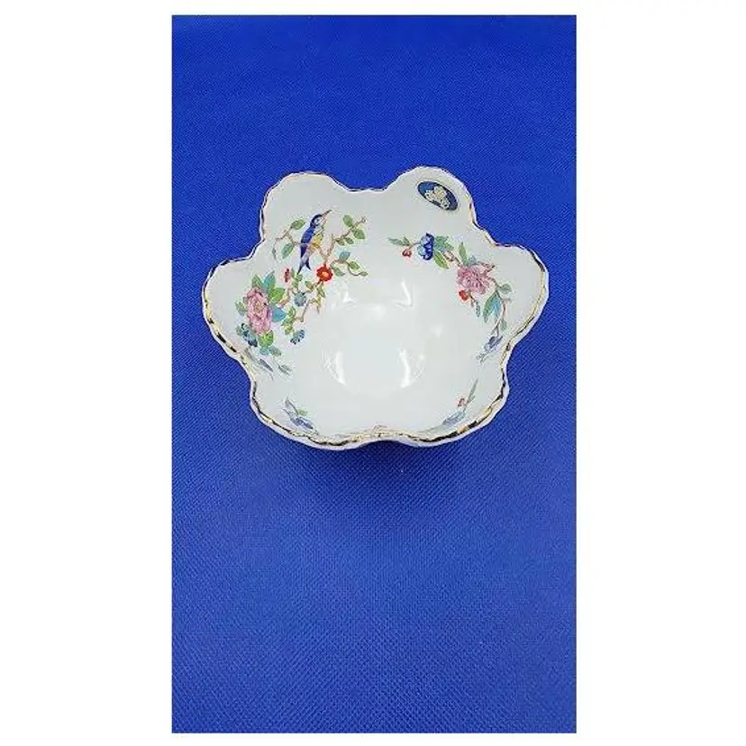 VINTAGE AYNSLEY BONE CHINA SMALL DIPPING BOWL/TRINKET