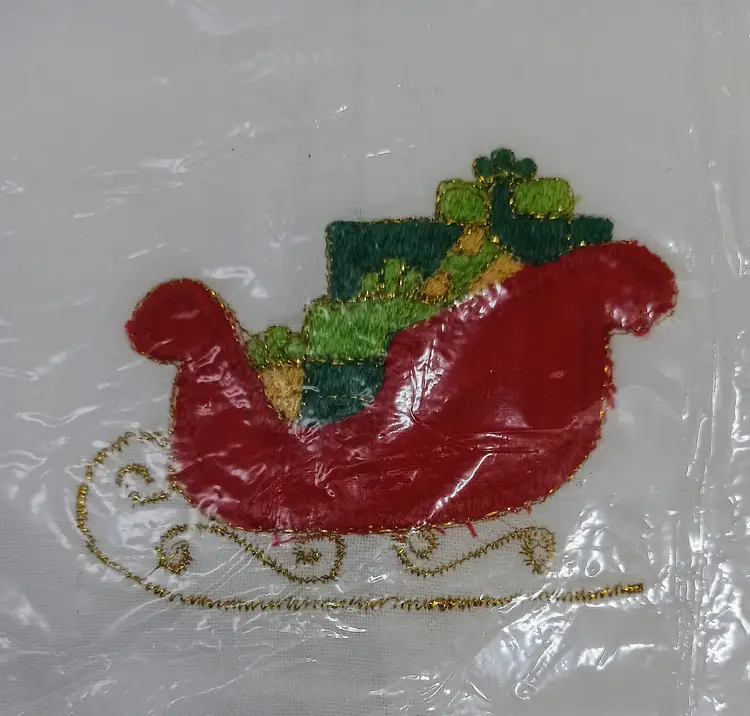 VTG Appliqued Christmas Guest Towels
