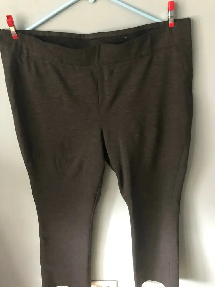 SIMPLY VERA Vera Wang Women’s Gray Mid Rise Legging Pants Stretch Pants XL