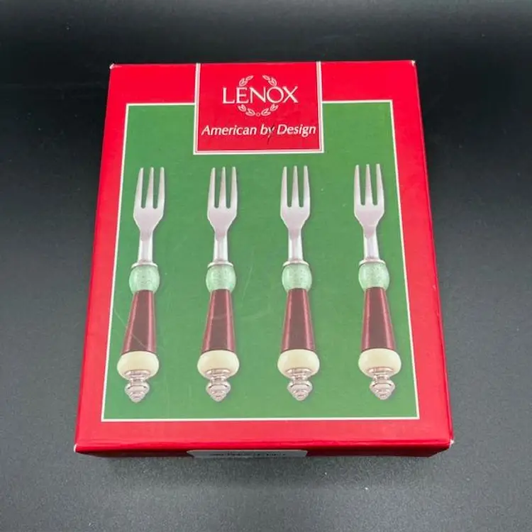 Lenox Appetizer Forks - Set of 4 - NOS