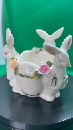 Bunnies In Suits Egg Cup