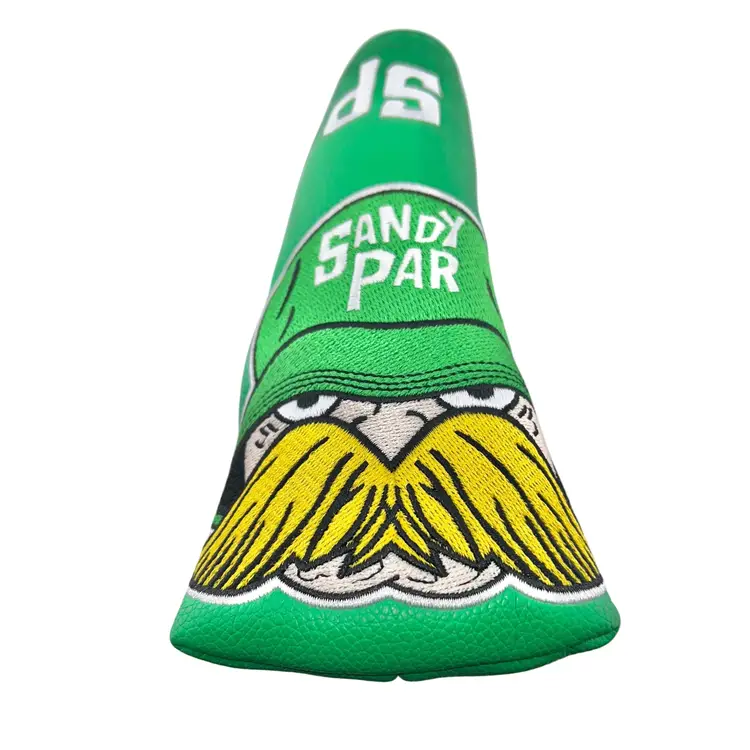 SANDY PAR OVERSIZED BLADE PUTTER COVER (GREEN / YELLOW)