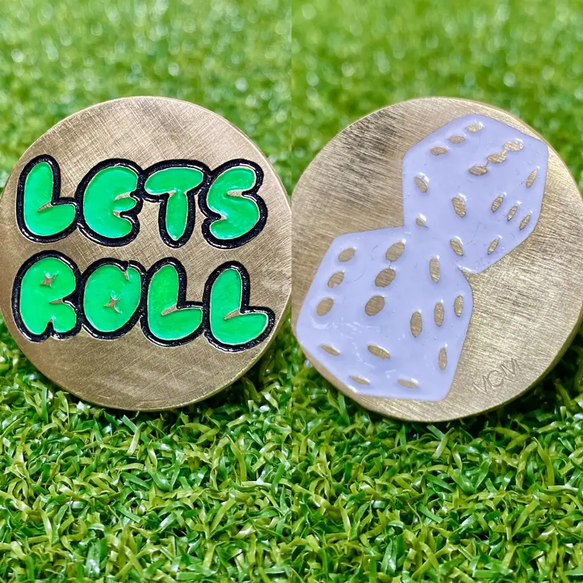 Let’s Roll Custom Golf Ball Marker