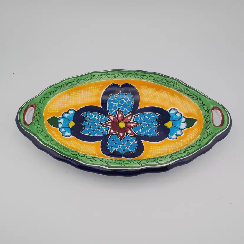 Signed Talavera trinket dish