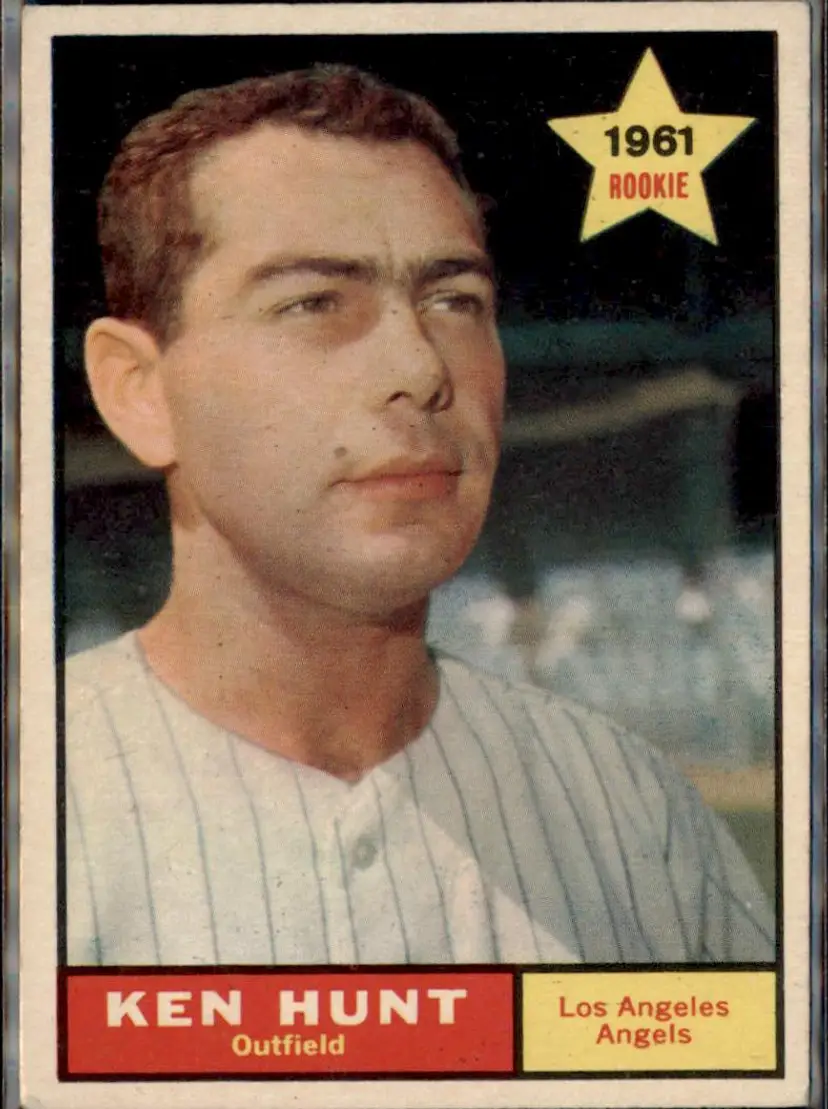 1961 Topps #156 Ken Hunt - ( ) - Los Angeles Angels