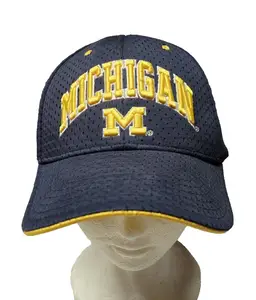 Michigan Wolverines Xtreme Fanz Adjustable Hat Cap OSFM Navy Blue