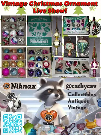 Vintage Christmas Ornament Live Show!