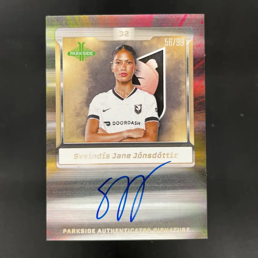 Sveindis Jane Jonsdottir 2025 Parkside NWSL Vol 2 Signature Series Foil /99 Autograph Soccer Card