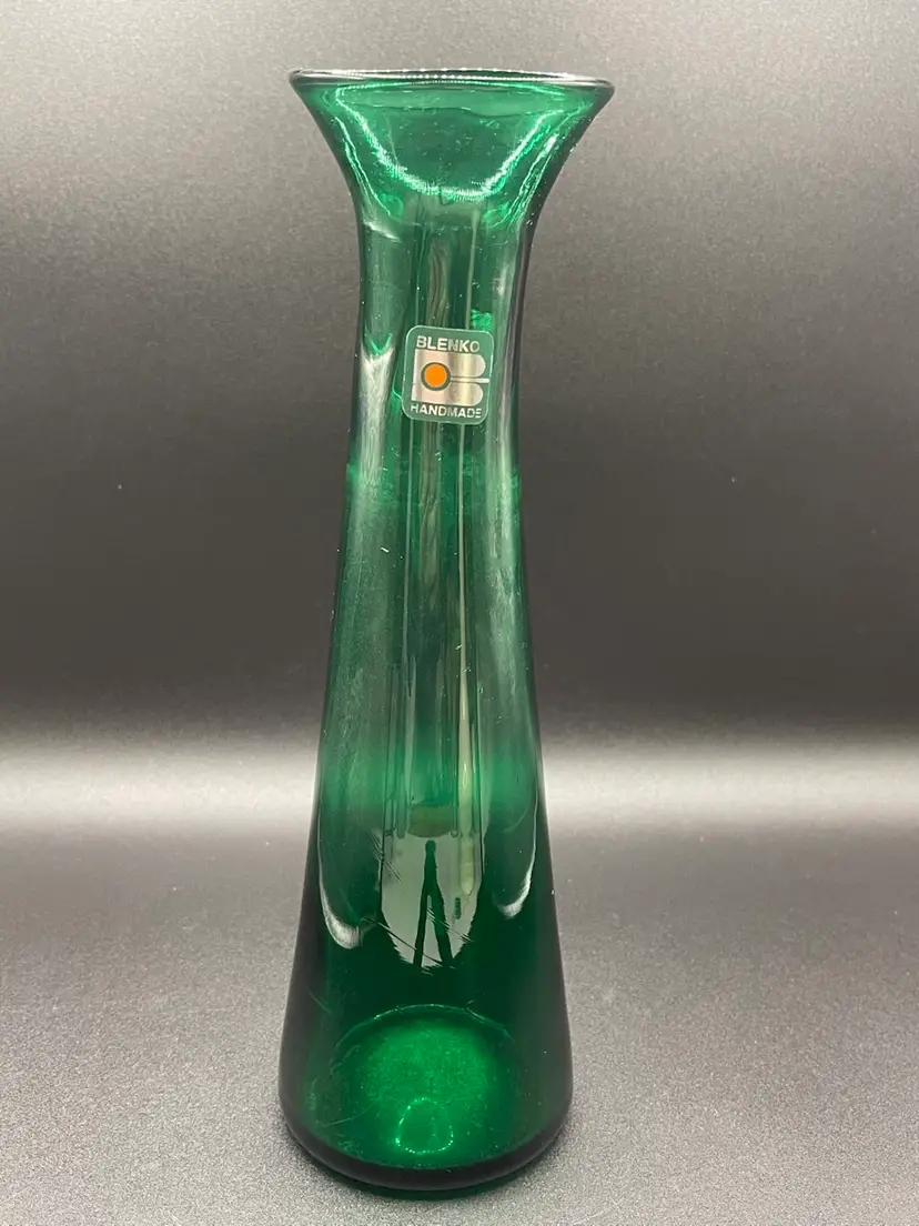 Vintage, Handblown, Blenko Matt Carter Vase