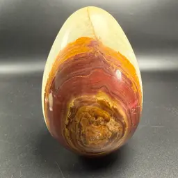 Vintage Natural Banded Onyx Egg Healing Reiki Crystal Stone 6.5" 2036g