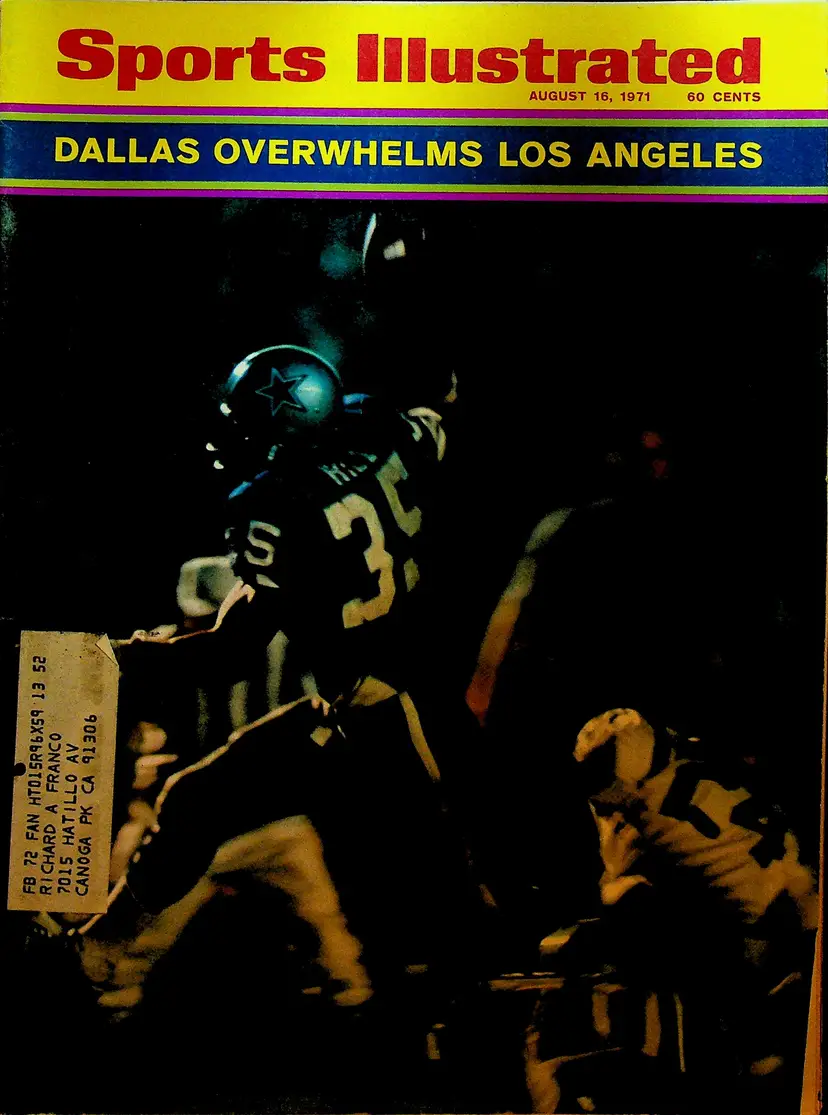 Sports Illustrated Magazine August 16 1971 Dallas Cowboys