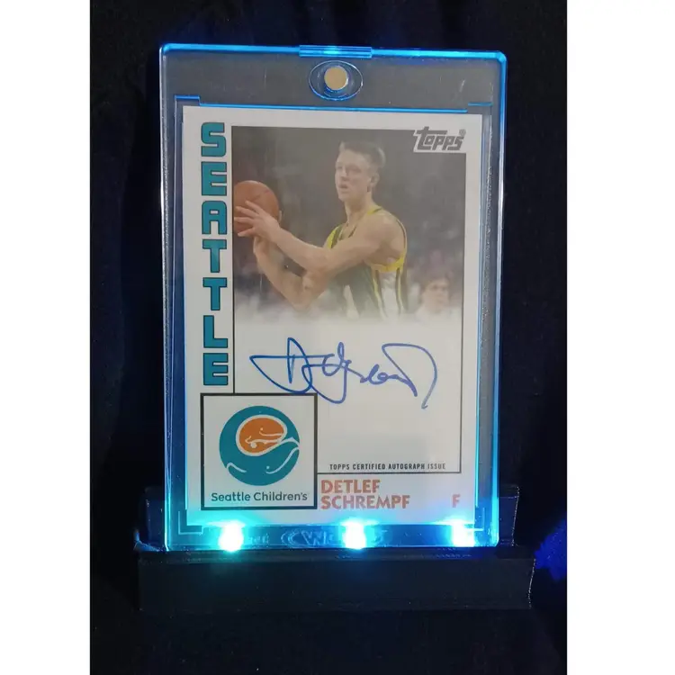 LED Color Change Card Stand, 35pt one touch, and battery