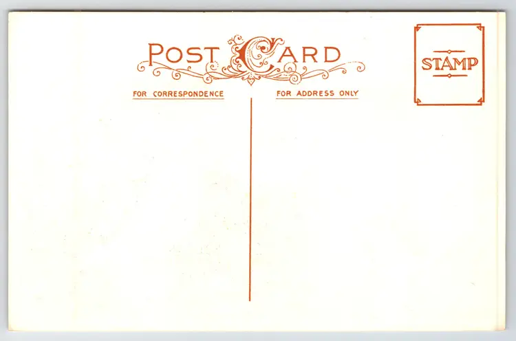 Postcard A Merry Christmas Greeting Angel Hanging Bell on Tree Candles - 14785