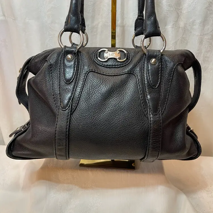 Michael Kors Black Leather Satchel