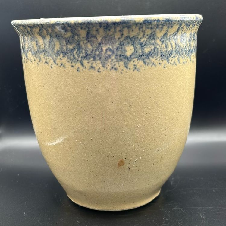 Vintage Roseville, Ransbottom Pottery Crock Blue Wheat 1 Quart