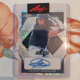 Lot of 42 baseball minor league / college cards. Jasson Dominguez auto +. Letter D.