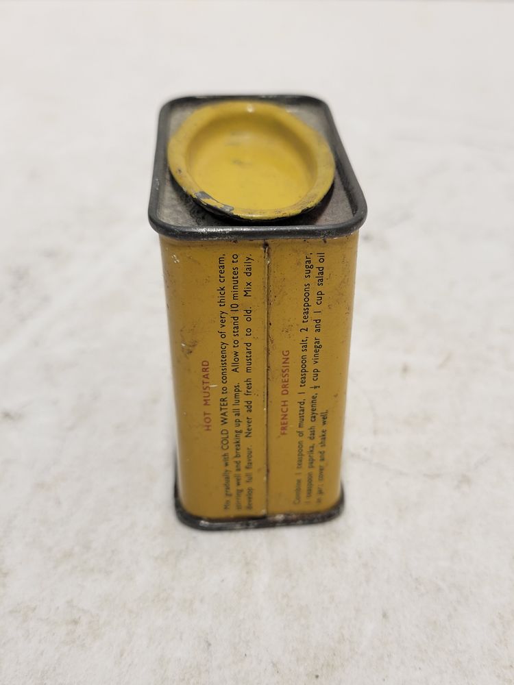 Vintage Colman's Double Superfine Mustard Tin 1 1/4 Oz Made In England Empty