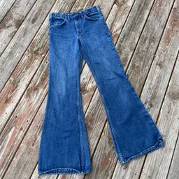 Vintage 1970s JCPenny “Plain Pockets” High Rise Denim Flare Jeans