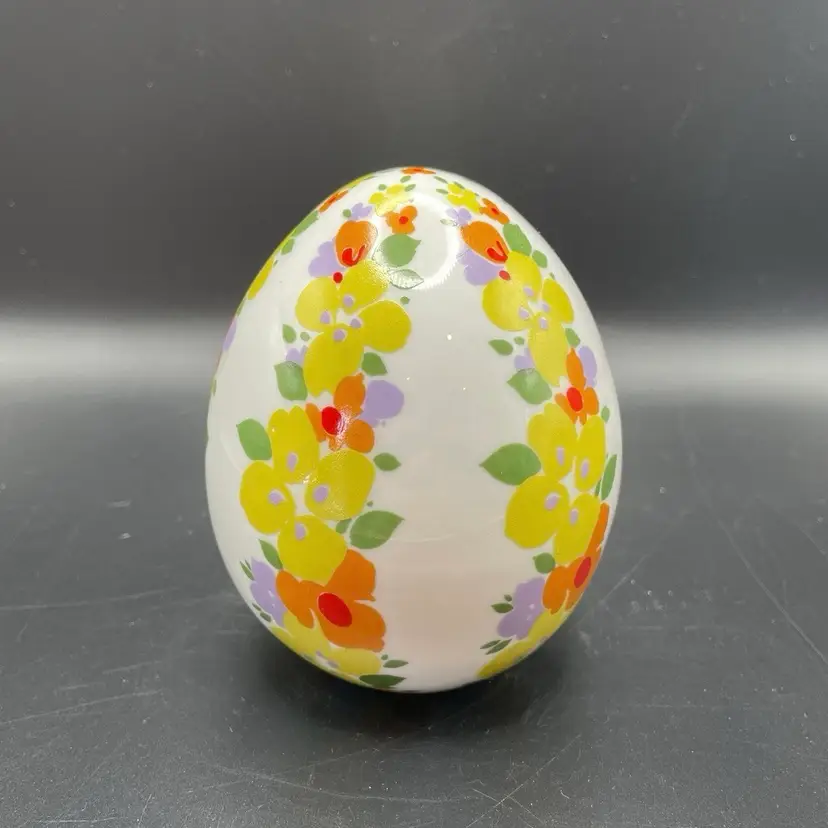 Furstenburg Porcelain Maypole Egg Germany Limited Edition VTG Easter Spring