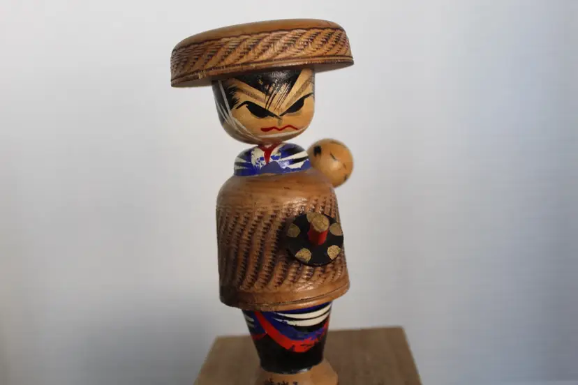 Vintage master Hajime Miyashita Kokeshi Doll Japanese Sosaku