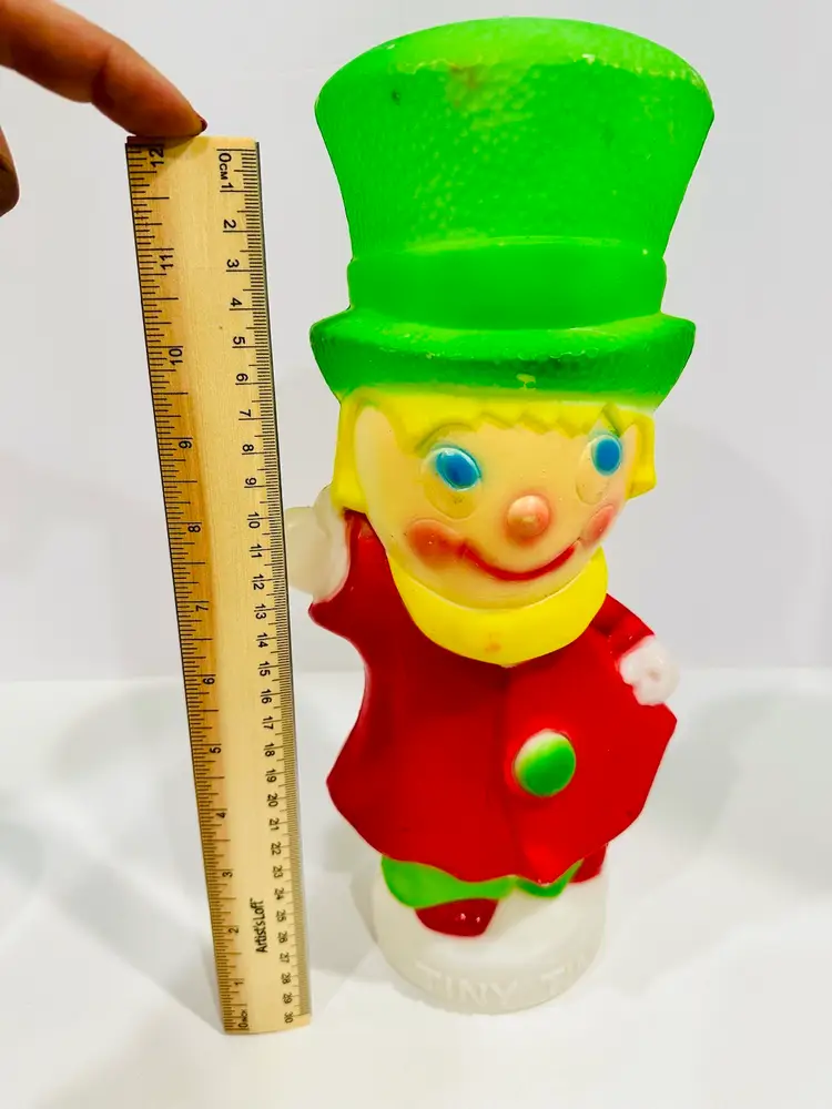 Tiny Tim 1972 Empire 13 inch Christmas Blow Mold Carolina Enterprises
