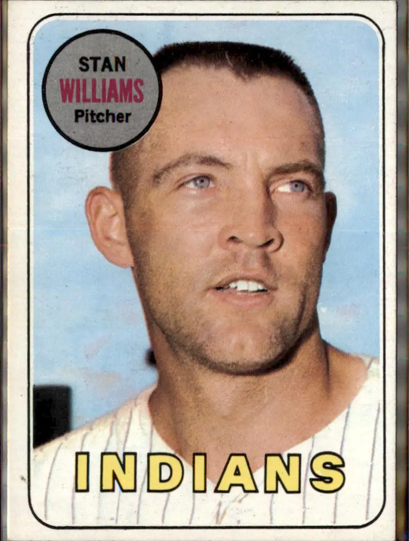 1969 Topps #118 Stan Williams - (pk3) - Cleveland Indians
