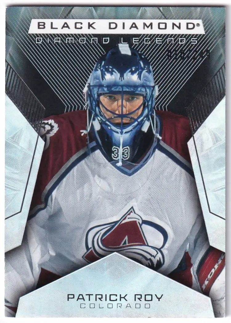 2025-26 Black Diamond Diamond Legends #BDLPR Patrick Roy Colorado Avalanche Hockey Card