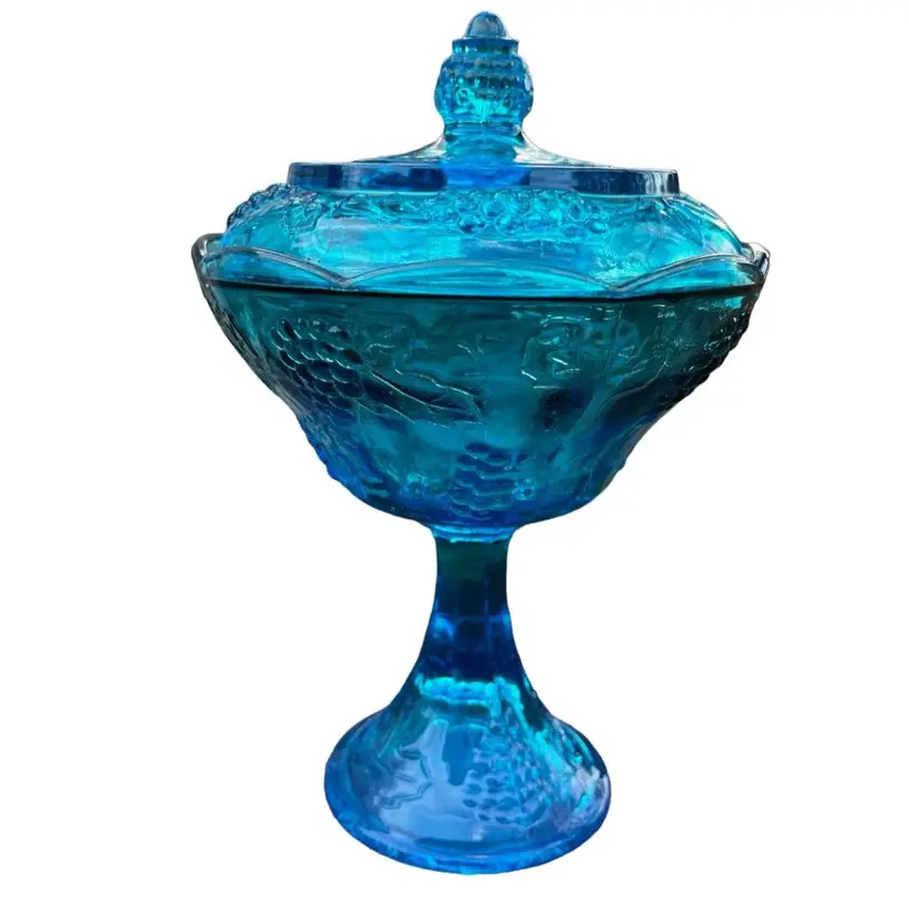 Indiana Glass Horizon Blue Wedding Bowl