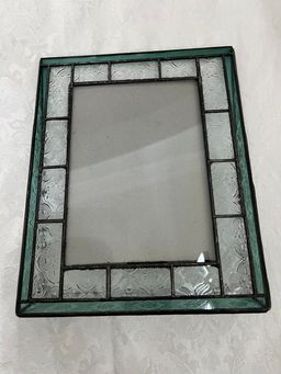Vintage Stained Glass Picture Frame 5 X 7