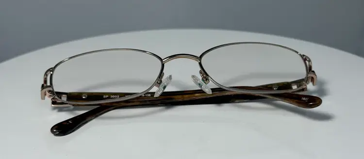 Splendor Eyeglasses SP 3002 YG Gold Half Rim Tortoise Rectangular 52-18-135 (j3)