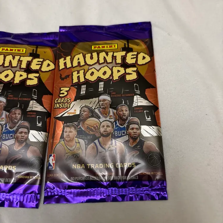 2025 Panini Haunted Hoops - Lot Of 3 Brand New Packs - NBA Basketball Halloween