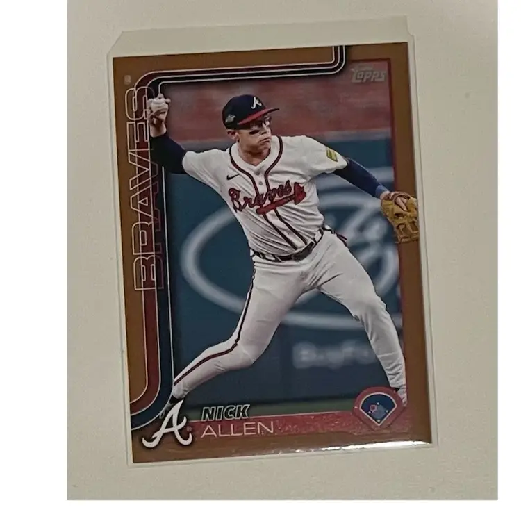 Nick Allen Topps Gold /2025 Atlanta Braves