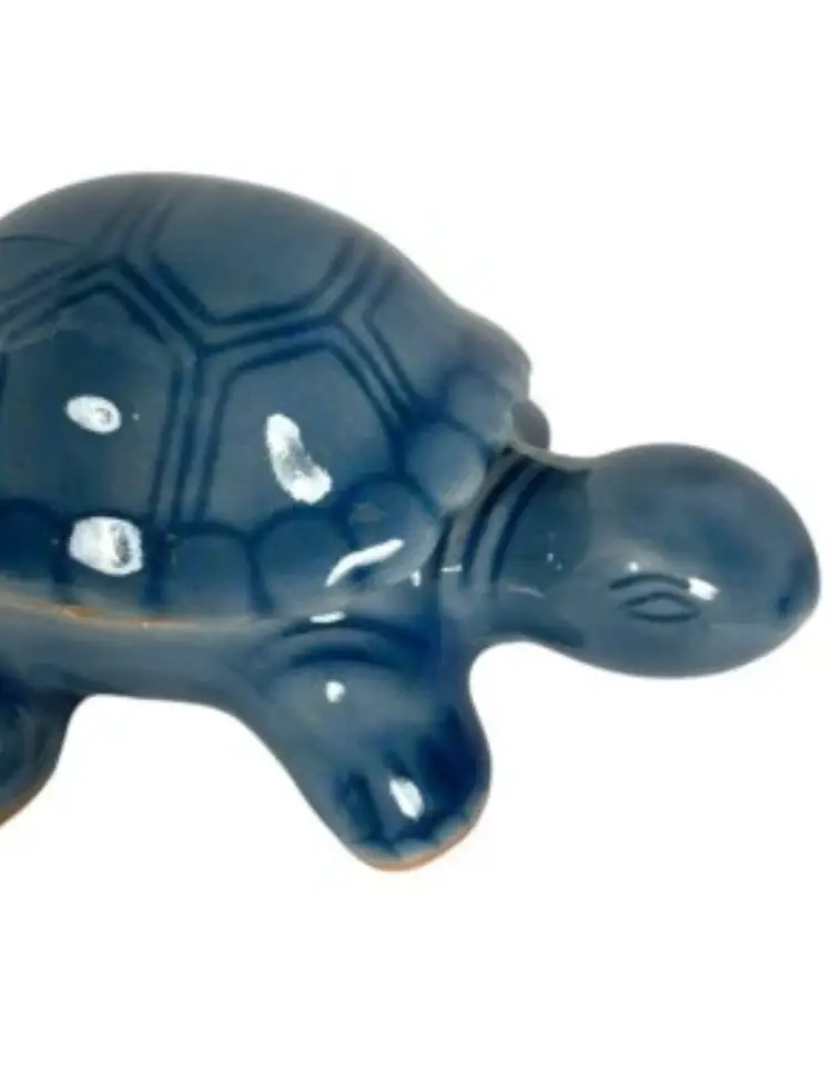 Siam Celadon Blue Turtle Lidded Trinket Dish Thailand