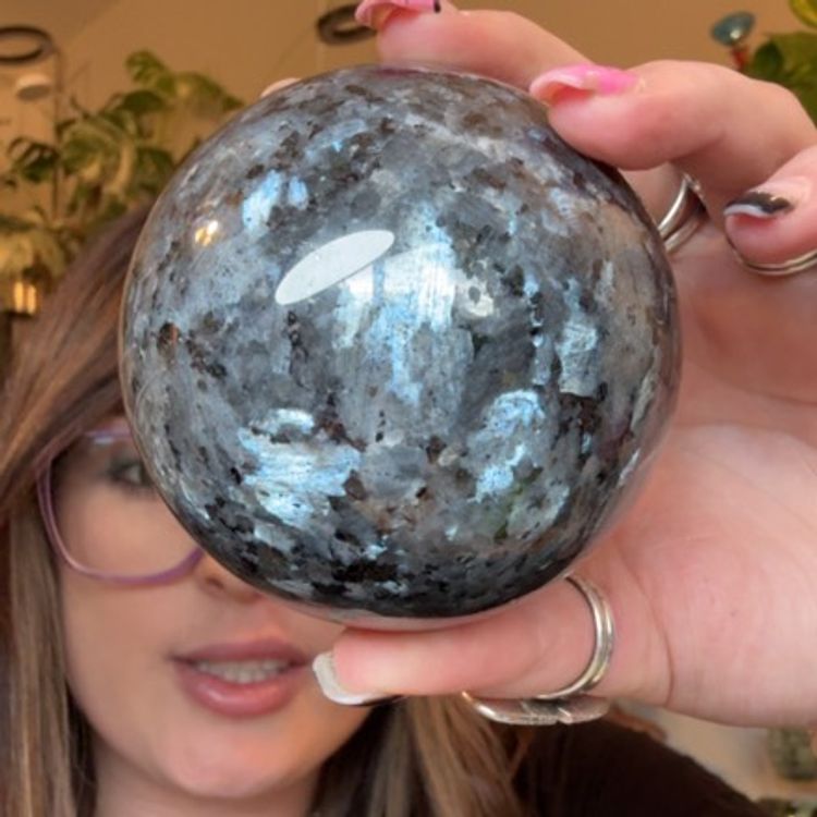 Larvikite Sphere 78mm