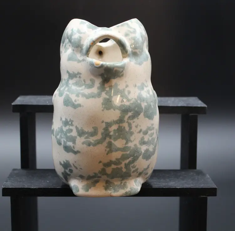 Vintage Bybee Pottery Spongeware Pitcher/Creamer, 1960's