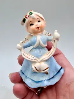 Vintage 1950’s Napco Ceramic Angel Norcrest Lefton Japan Christmas Rare