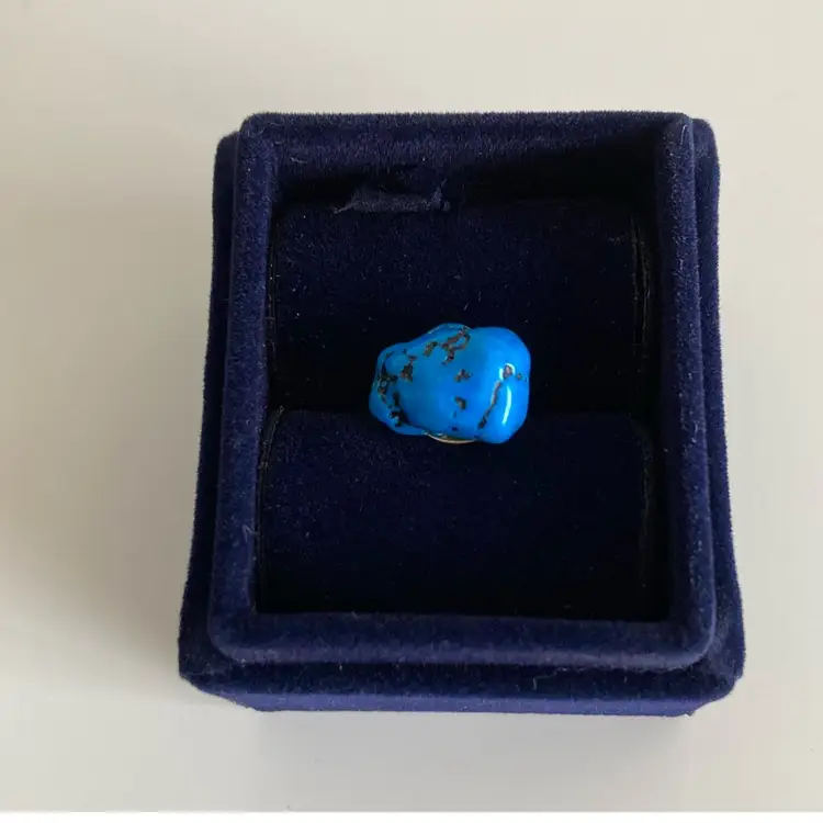 Vintage Southwestern Genuine Turquoise Tie Tack