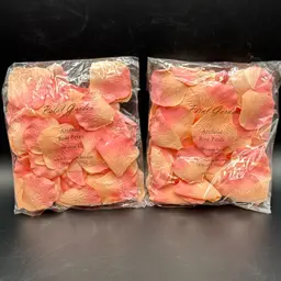 Artificial Pink Rose Petals 100 Count Bag Set Of Two New