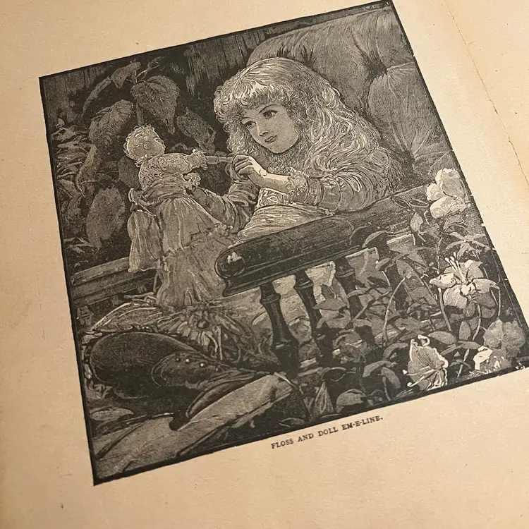 1895 ANTIQUE Dolls Tea Party Book