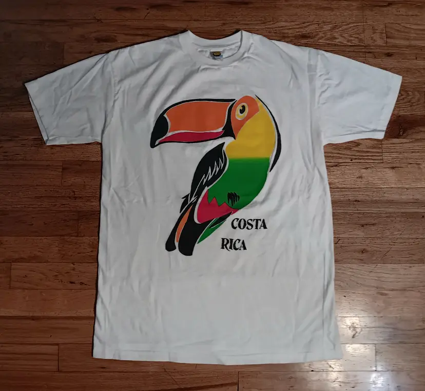 vintage single stitch Costa Rica Toucan Sam t shirt animal bird parrot